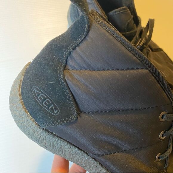 Keen Men's Howser Quilted Chukka Black lace up Boots 1021864 suede 40.5/ 8 - Picture 2 of 7